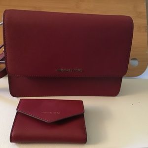 Michael Kors crossbody and matching wallet